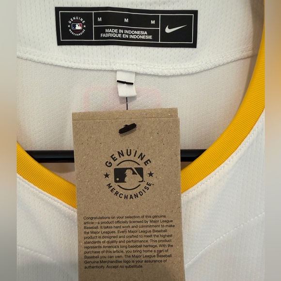 Nike San Diego Padres City Connect Jersey Medium MLB Limited White Pink Teal NWT - Picture 3 of 7